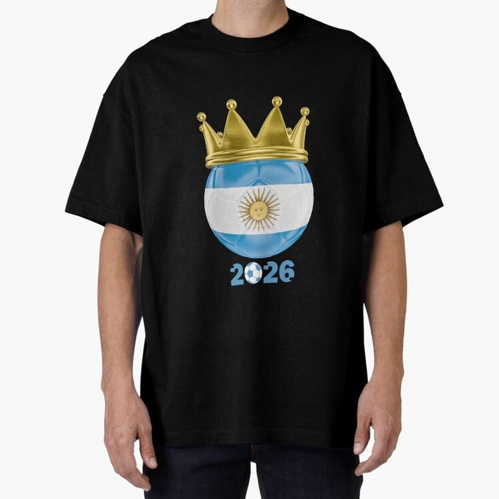 Argentina Football Champion Crown 2026 Classic T-Shirt Back Your Heroes with FIFA World Cup 2026 USA Canada Mexico Built around Messi, Argentina Energy, Tournament Hype, Historic Matchups, Family Viewing Parties and Global Sports Pride; Perfect for