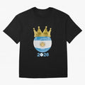 Argentina Football Champion Crown 2026 Classic T-Shirt Back Your Heroes with FIFA World Cup 2026 USA Canada Mexico Built around Messi, Argentina Energy, Tournament Hype, Historic Matchups, Family Viewing Parties and Global Sports Pride; Perfect for