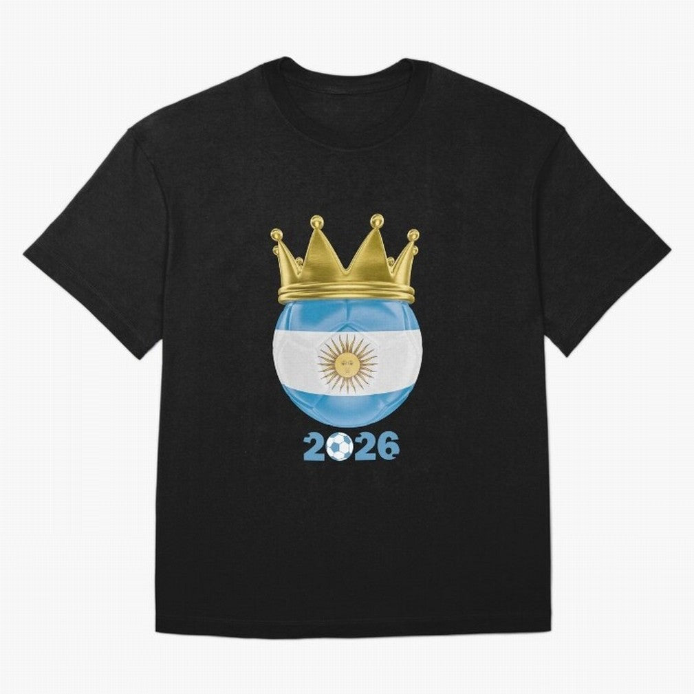 Argentina Football Champion Crown 2026 Classic T-Shirt Back Your Heroes with FIFA World Cup 2026 USA Canada Mexico Built around Messi, Argentina Energy, Tournament Hype, Historic Matchups, Family Viewing Parties and Global Sports Pride; Perfect for