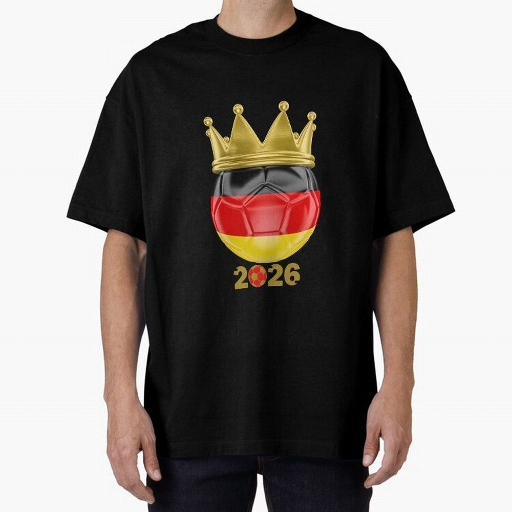 Germany Football Champion Crown 2026 Classic T-Shirt Cheer for FIFA World Cup 2026 Group Stage Spirit, Inspired by Argentina, France and Brazil, Haaland and Mbappe, Classic Soccer Heritage, Championship Pressure, Fan Loyalty and International