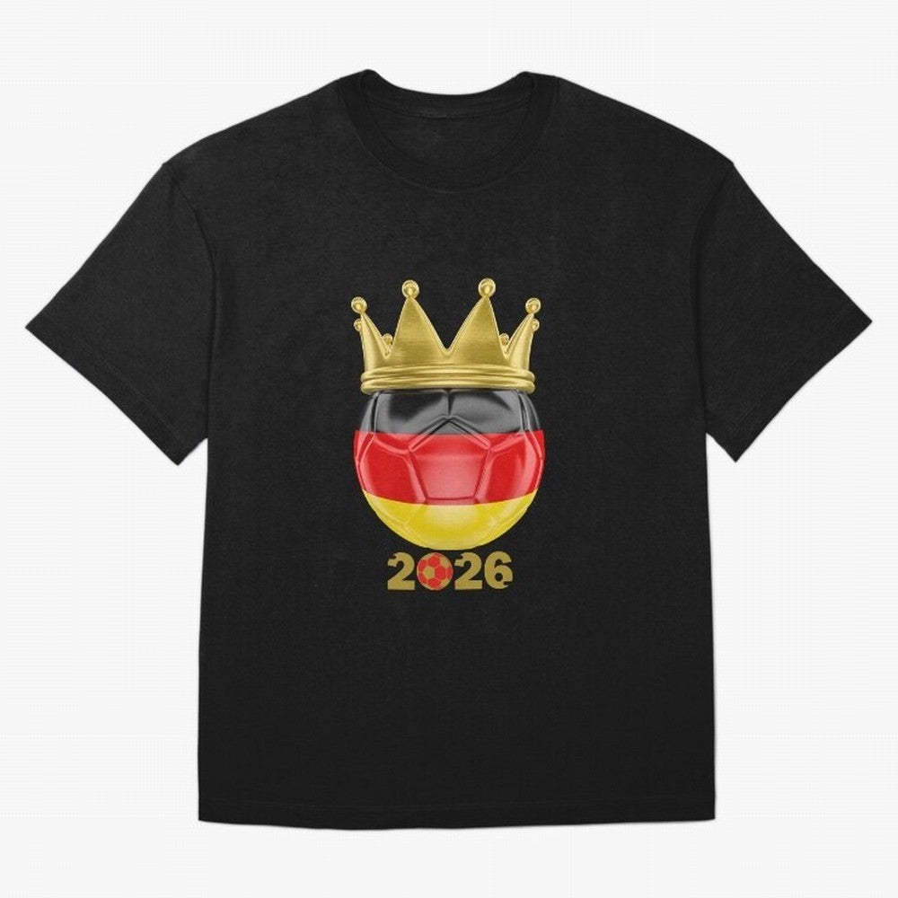 Germany Football Champion Crown 2026 Classic T-Shirt Cheer for FIFA World Cup 2026 Group Stage Spirit, Inspired by Argentina, France and Brazil, Haaland and Mbappe, Classic Soccer Heritage, Championship Pressure, Fan Loyalty and International