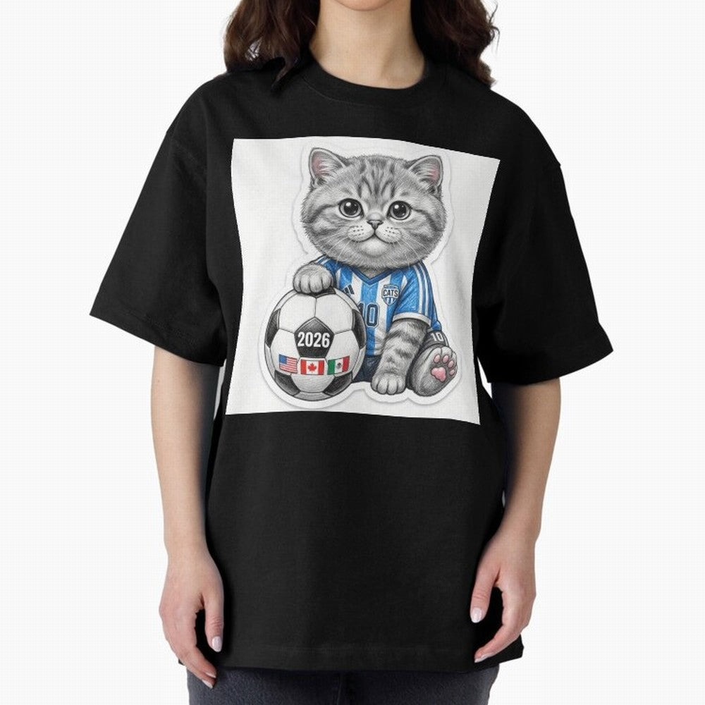 Cute Soccer Kitten #10 - FIFA 2026 World Cup Fan Art Classic T-Shirt Capture Stadium Memories from the FIFA World Cup 2026 Group Stage Journey through Cristiano Ronaldo Highlights, France and Portugal Pride, Soccer Culture, Superstar Moments,