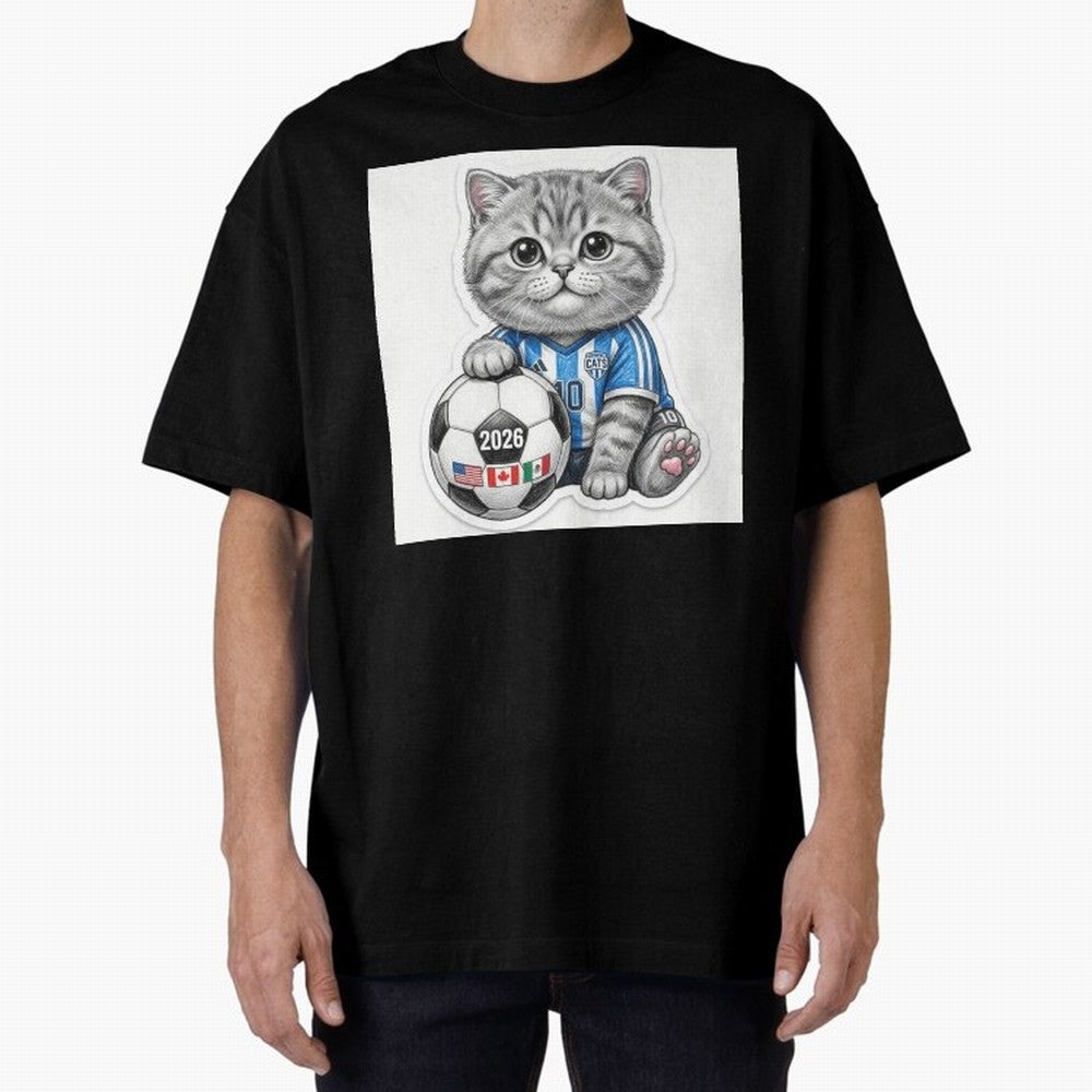 Cute Soccer Kitten #10 - FIFA 2026 World Cup Fan Art Classic T-Shirt Capture Stadium Memories from the FIFA World Cup 2026 Group Stage Journey through Cristiano Ronaldo Highlights, France and Portugal Pride, Soccer Culture, Superstar Moments,