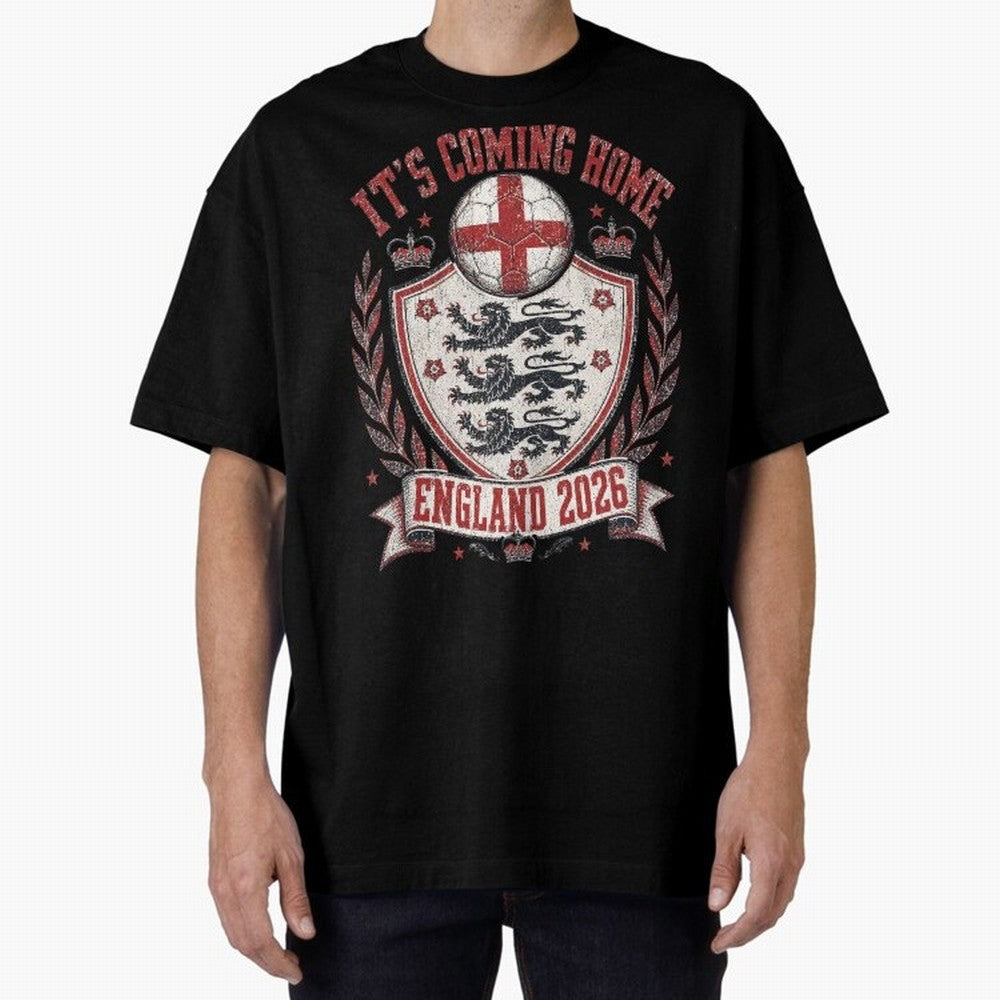 It's Coming Home England 2026 World Cup Soccer T-Shirt Classic T-Shirt Live the Energy of Match Day Hype around FIFA World Cup 2026 Group Stage, Messi, CR7 and Mbappe, Spain, Champion Mindset, Group Stage Buzz, Knockout Tension and Passionate Fan