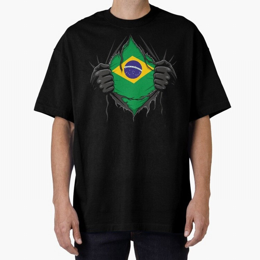 Brazil Flag - National Team Fans Classic T-Shirt Show Match Day Excitement for FIFA World Cup 2026 Group Stage Spirit, Connected to Brazil, CR7, Classic Soccer Heritage, Championship Pressure, Fan Loyalty and International Pride; Built for