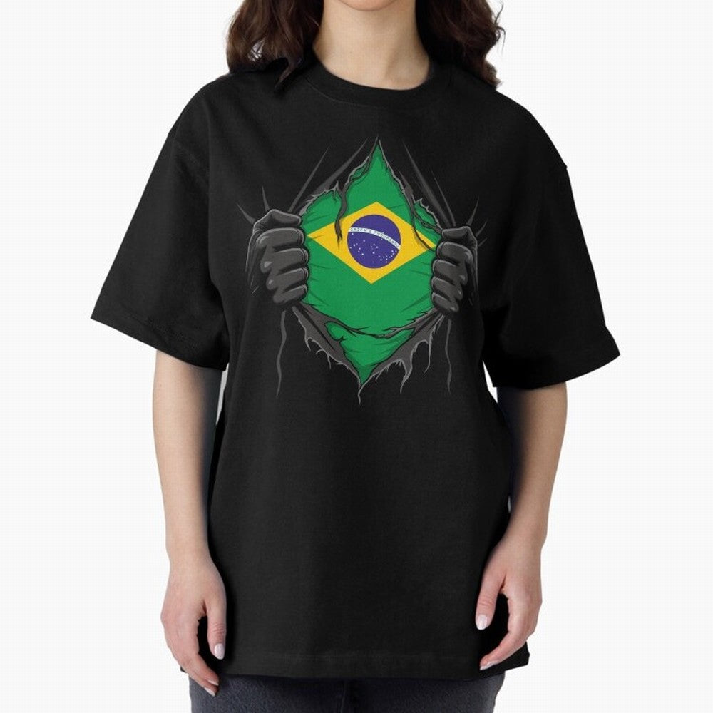 Brazil Flag - National Team Fans Classic T-Shirt Show Match Day Excitement for FIFA World Cup 2026 Group Stage Spirit, Connected to Brazil, CR7, Classic Soccer Heritage, Championship Pressure, Fan Loyalty and International Pride; Built for