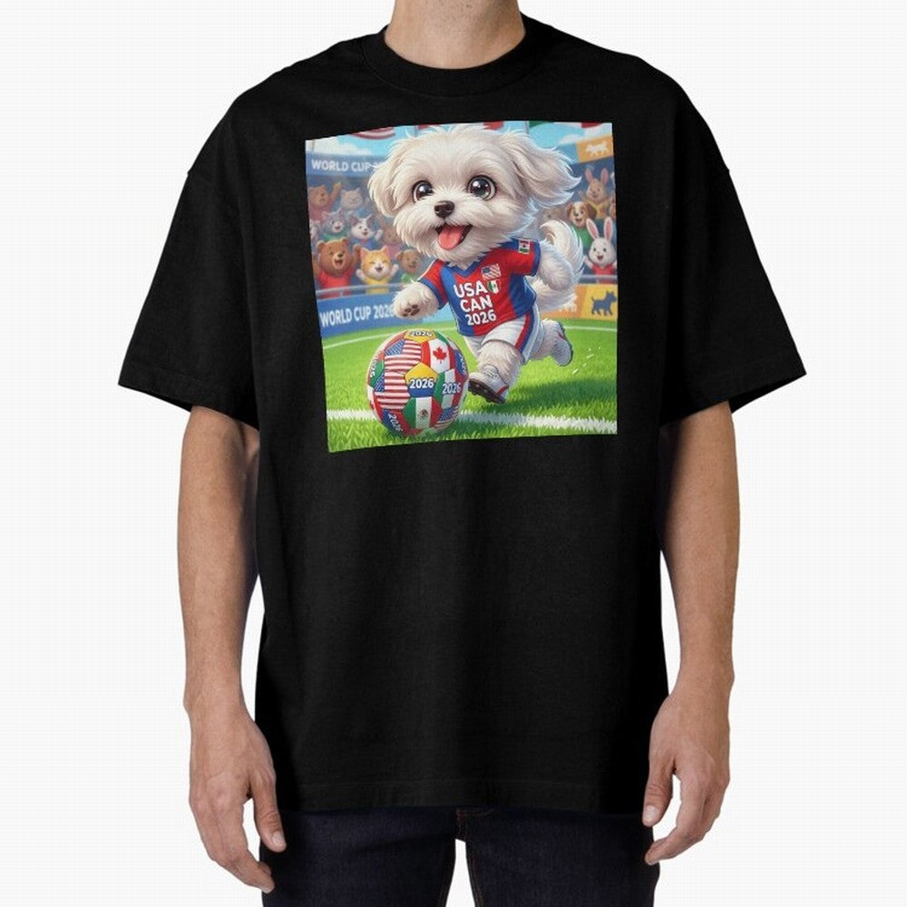 Cute Maltese Soccer Star - FIFA 2026 World Cup Edition Classic T-Shirt Make the Season About Global Football Passion for FIFA World Cup 2026 Group Stage, Connected to CR7, England and Germany, Soccer Culture, Superstar Moments, National Team Dreams