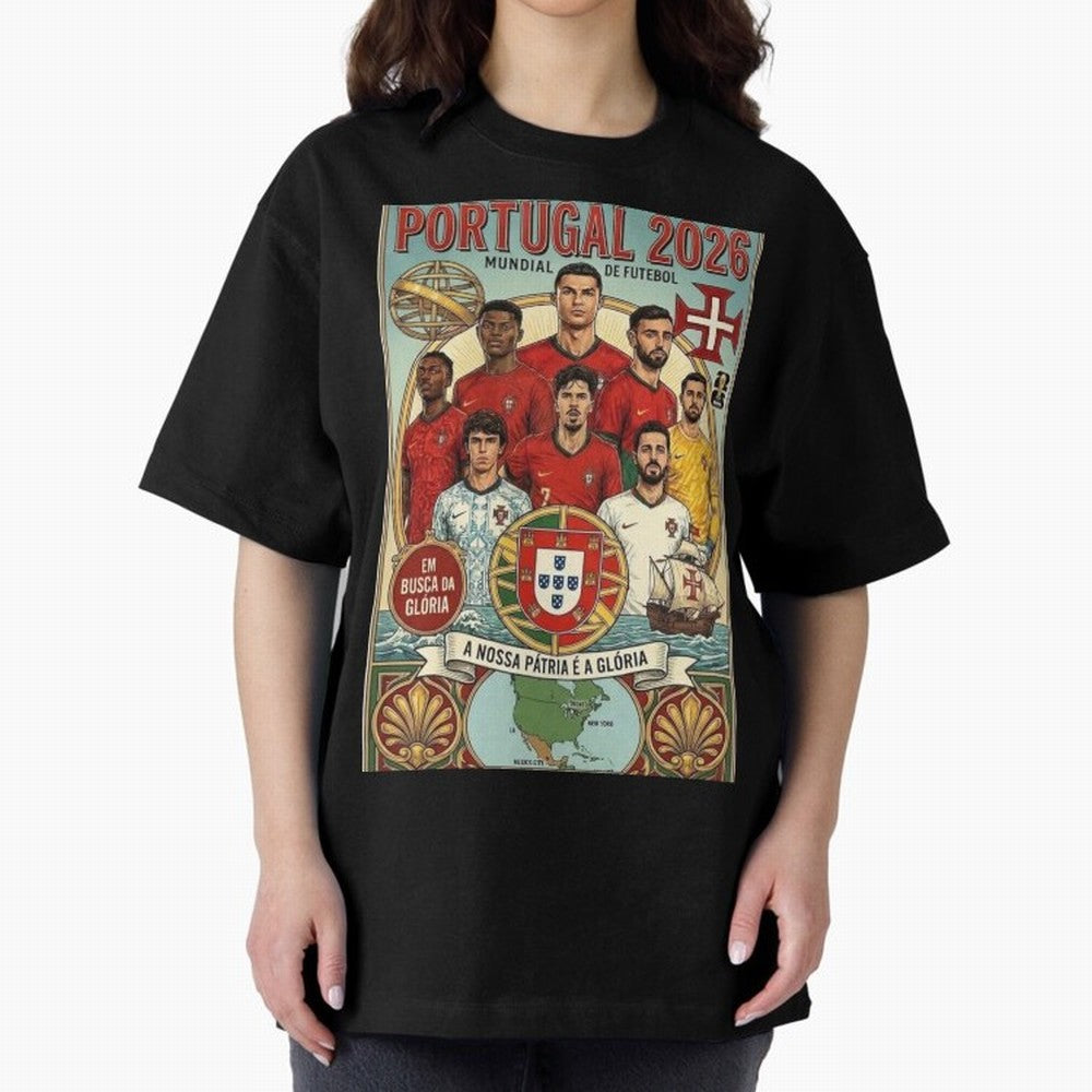 Portugal 2026 ¨C In Search of Glory Classic T-Shirt Relive Legendary Nights from the FIFA World Cup 2026 Group Stage Journey through Cristiano Ronaldo Highlights, France and Portugal Pride, Tournament Hype, Historic Matchups, Family Viewing Parties