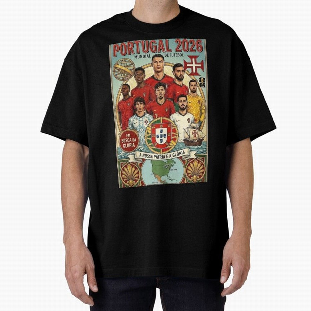 Portugal 2026 ¨C In Search of Glory Classic T-Shirt Relive Legendary Nights from the FIFA World Cup 2026 Group Stage Journey through Cristiano Ronaldo Highlights, France and Portugal Pride, Tournament Hype, Historic Matchups, Family Viewing Parties