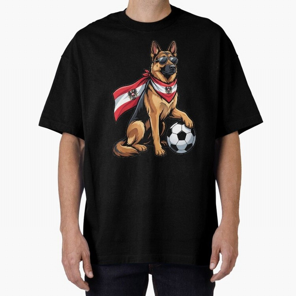 Austrian football dog Classic T-Shirt Upgrade Match Day Hype around FIFA World Cup 2026, Mbappe, England and Germany, Stadium Chants, National Pride, Trophy Dreams and Unforgettable Football Memories; Built for Supporters Chasing Trophy Dreams,