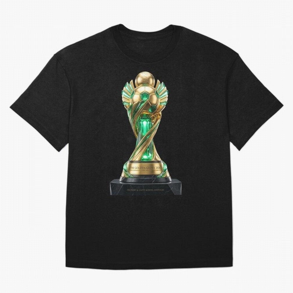 The Golden Glory 2026 - Futurist Soccer Trophy Classic T-Shirt Share the Excitement of the FIFA World Cup 2026 Journey through CR7 and Messi Highlights, Germany Pride, Vintage Soccer Flavor, Modern Football Stars, National Flags and Final Night