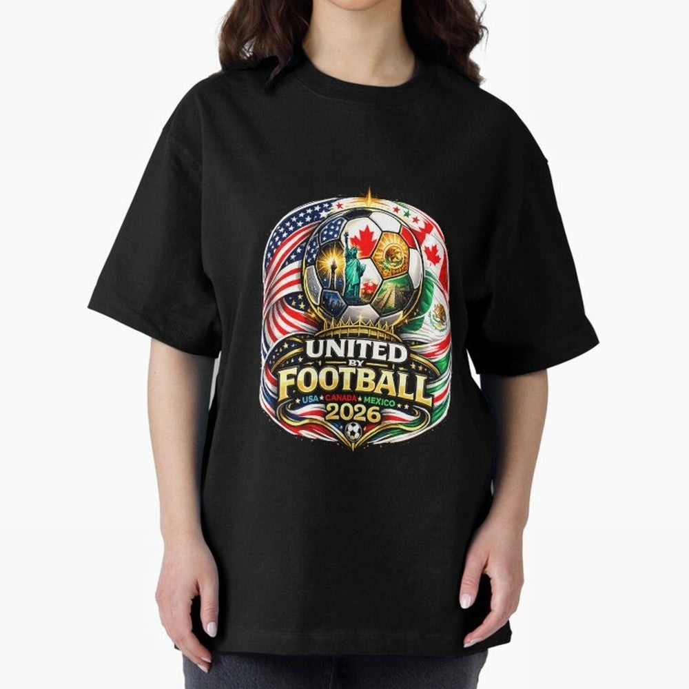 United By Football 2026 USA Canada Mexico Classic T-Shirt Carry the Dream of FIFA World Cup 2026 Spirit, Highlighting Germany, Haaland, Worldwide Fan Energy, Dramatic Goals, Stadium Lights and Championship Celebrations; Created for Match Day