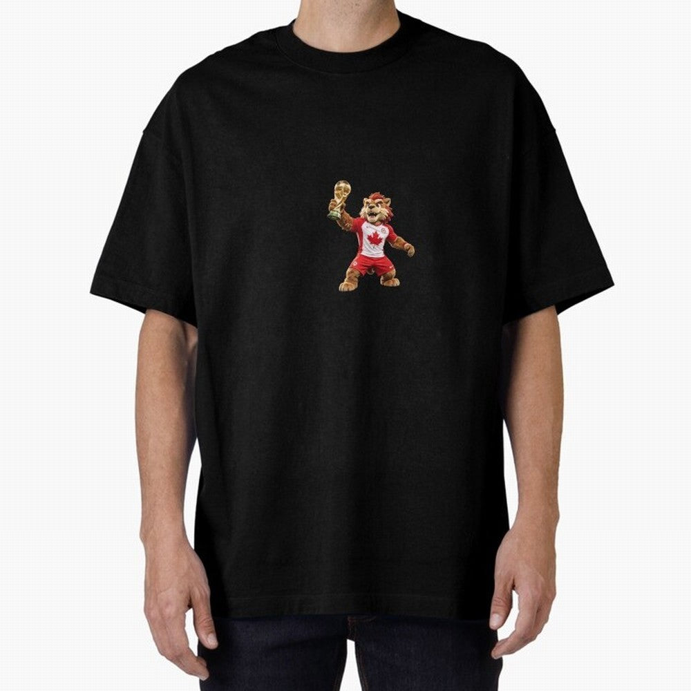 Canada Soccer Mascot Champion - Canadian Football Victory Trophy 2026 Classic T-Shirt Follow Global Football Passion for FIFA World Cup 2026 USA Canada Mexico, Driven by Haaland and Mbappe, Spain, Football Festival Excitement, Trophy Ambitions,