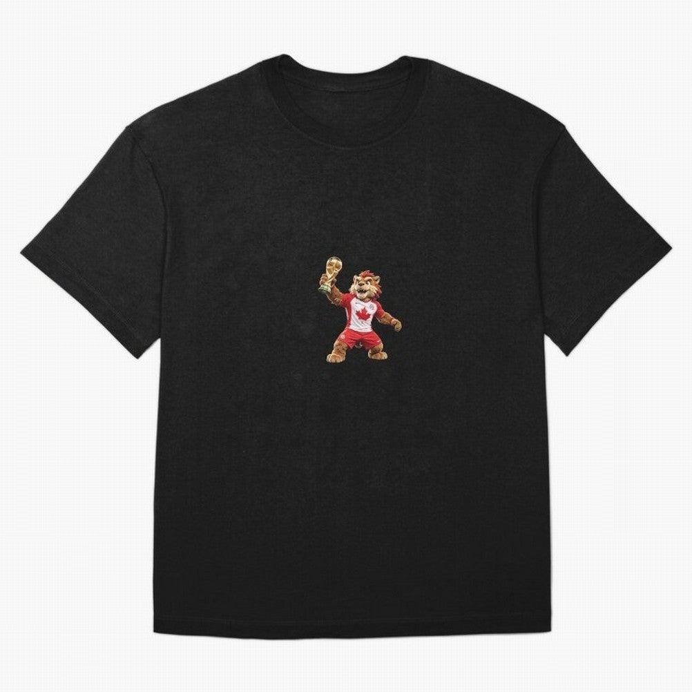 Canada Soccer Mascot Champion - Canadian Football Victory Trophy 2026 Classic T-Shirt Follow Global Football Passion for FIFA World Cup 2026 USA Canada Mexico, Driven by Haaland and Mbappe, Spain, Football Festival Excitement, Trophy Ambitions,