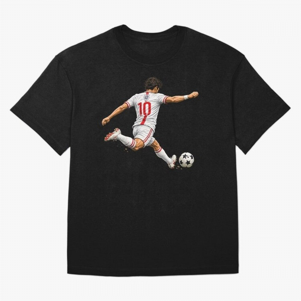 England Football Sticker Number 10 Three Lions Classic T-Shirt Remember FIFA World Cup 2026 Group Stage for Fans of Messi and Cristiano Ronaldo and England, Bringing Fan Favorite Moments, National Team Passion, Big Match Drama and Soccer History;