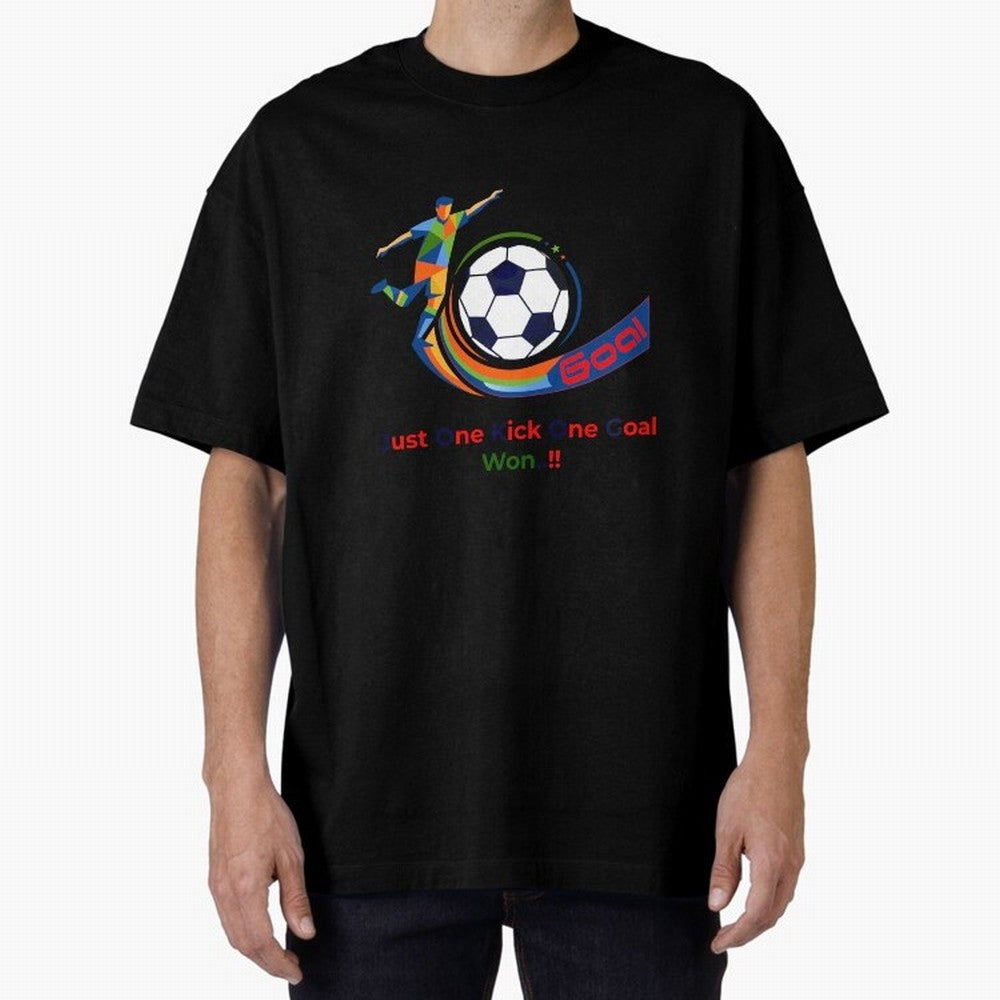 Football Striker Goal Celebration - Just One Kick Classic T-Shirt Create Global Football Passion for FIFA World Cup 2026 Group Stage, Celebrating Messi, Argentina, France and Brazil, Sports Nostalgia, International Competition, Famous Players and