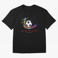 Football Striker Goal Celebration - Just One Kick Classic T-Shirt Create Global Football Passion for FIFA World Cup 2026 Group Stage, Celebrating Messi, Argentina, France and Brazil, Sports Nostalgia, International Competition, Famous Players and