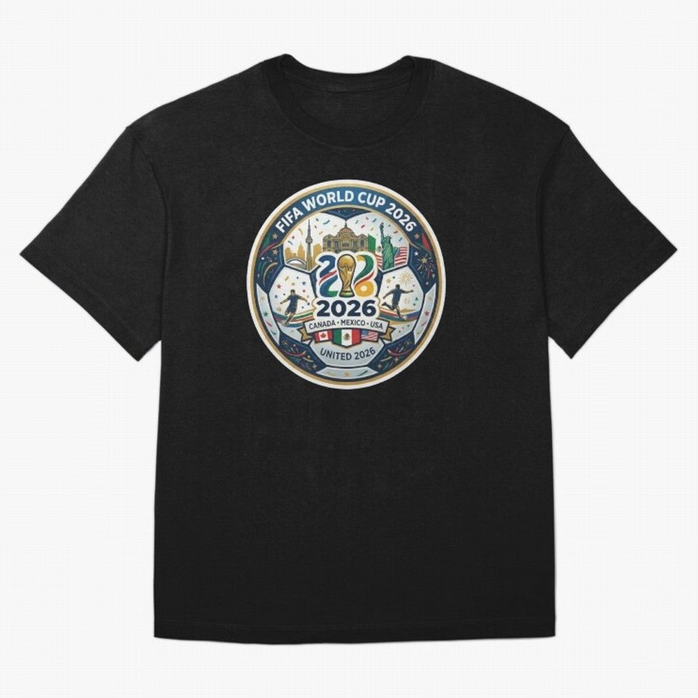 FIFA World Cup 2026 North America Commemorative Emblem Classic T-Shirt Bring Trophy Dreams to the FIFA World Cup 2026 Journey through Neymar Highlights, Brazil Pride, Classic Soccer Heritage, Championship Pressure, Fan Loyalty and International