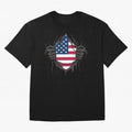 USA Flag - National Team Fans Classic T-Shirt Back Your Heroes with Match Day Hype around FIFA World Cup 2026, Mbappe and Neymar, England, Champion Mindset, Group Stage Buzz, Knockout Tension and Passionate Fan Culture; Perfect for Supporters Who