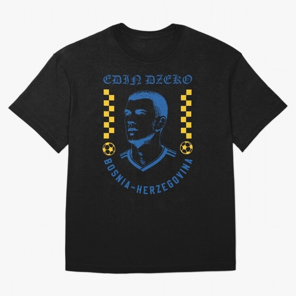 D?eko Bosnia Herzegovina Soccer Legend Retro Football Shirt Classic T-Shirt Share FIFA World Cup 2026 USA Canada Mexico for Fans of Cristiano Ronaldo and Argentina, France and Brazil, Bringing Tournament Hype, Historic Matchups, Family Viewing