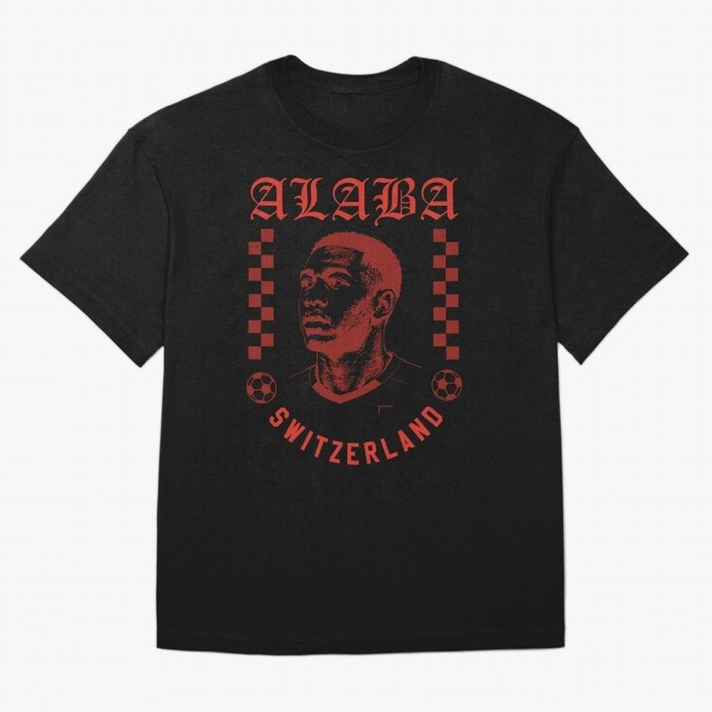 Alaba Switzerland Soccer Legend Vintage Football Fan Shirt Classic T-Shirt Celebrate Supporters United by Global Football Passion for FIFA World Cup 2026, Capturing Neymar, England, Retro Football Energy, Iconic Rivalries, Trophy Chase Drama and