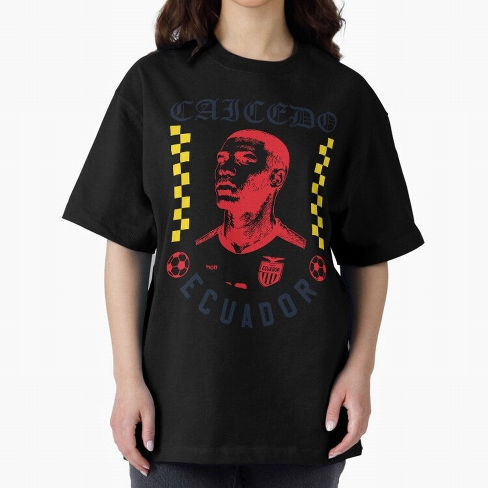 Caicedo Ecuador Soccer Star Retro Football Fan Design Classic T-Shirt Show Support during Global Football Passion for FIFA World Cup 2026, Driven by Cristiano Ronaldo, Argentina and Brazil, Championship Spirit, Famous Goals, Roaring Crowds and