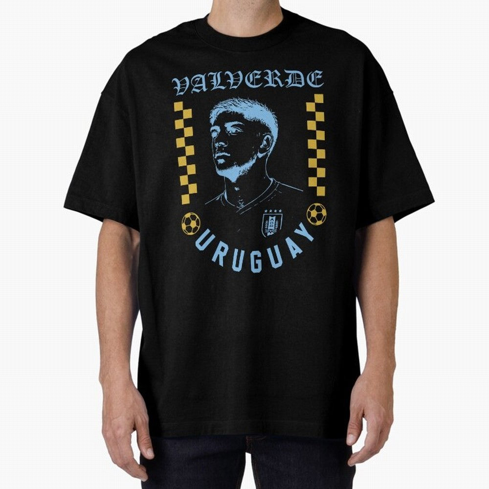 Valverde Uruguay Soccer Star Retro Football Fan Design Classic T-Shirt Show Love for Legendary Goals in the FIFA World Cup 2026 Journey through Messi, CR7 and Mbappe Highlights, England and Germany Pride, Fan Favorite Moments, National Team