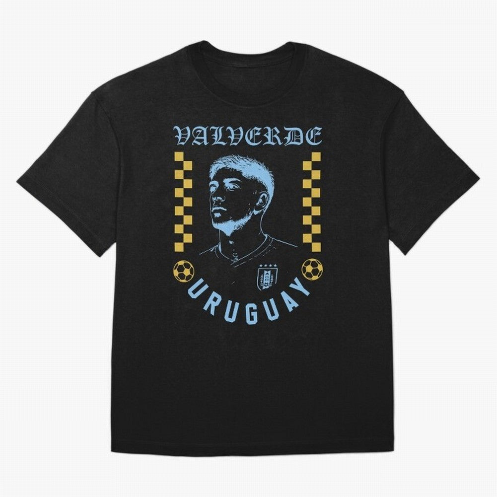 Valverde Uruguay Soccer Star Retro Football Fan Design Classic T-Shirt Show Love for Legendary Goals in the FIFA World Cup 2026 Journey through Messi, CR7 and Mbappe Highlights, England and Germany Pride, Fan Favorite Moments, National Team