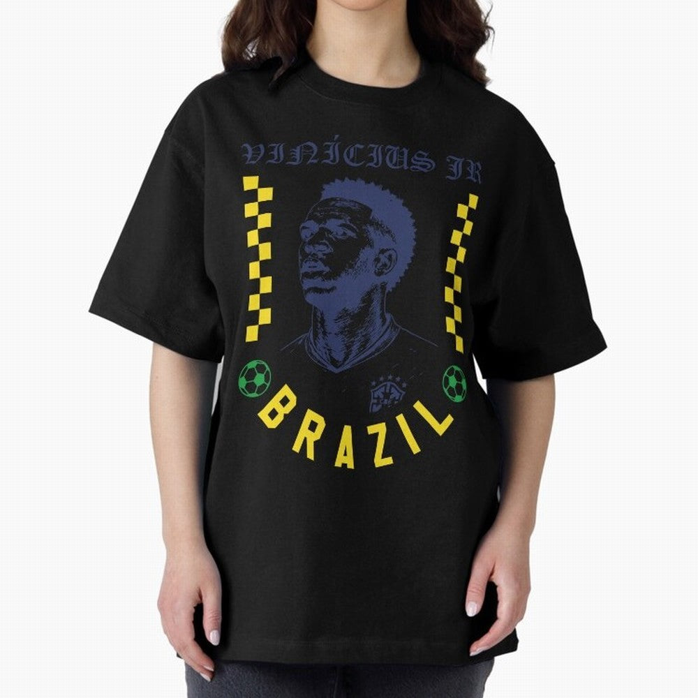 Vin¨ªcius Jr Brazil Soccer Legend Retro Football Fan Design Classic T-Shirt Bring a Champion Mindset to Match Day Hype around FIFA World Cup 2026, Mbappe and Neymar, Argentina and Brazil, Tournament Hype, Historic Matchups, Family Viewing Parties