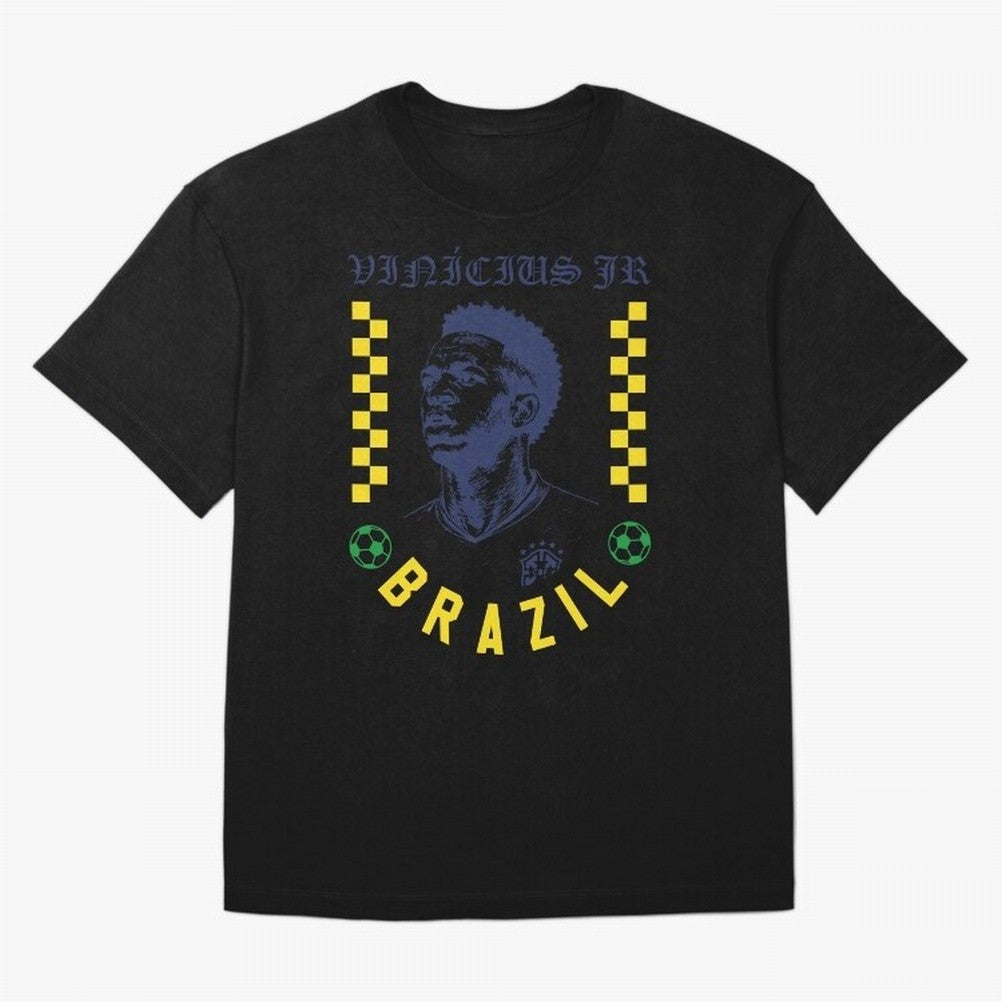 Vin¨ªcius Jr Brazil Soccer Legend Retro Football Fan Design Classic T-Shirt Bring a Champion Mindset to Match Day Hype around FIFA World Cup 2026, Mbappe and Neymar, Argentina and Brazil, Tournament Hype, Historic Matchups, Family Viewing Parties