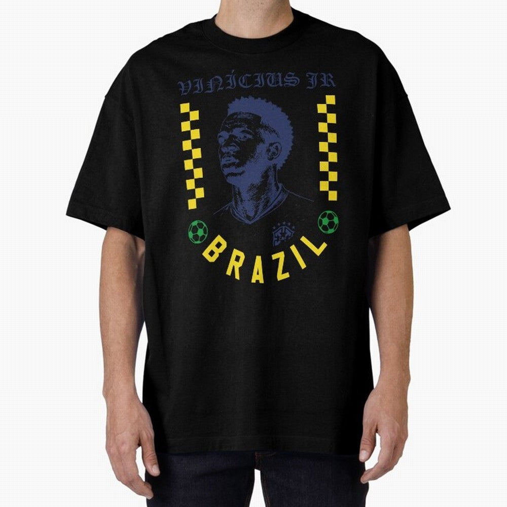 Vin¨ªcius Jr Brazil Soccer Legend Retro Football Fan Design Classic T-Shirt Bring a Champion Mindset to Match Day Hype around FIFA World Cup 2026, Mbappe and Neymar, Argentina and Brazil, Tournament Hype, Historic Matchups, Family Viewing Parties
