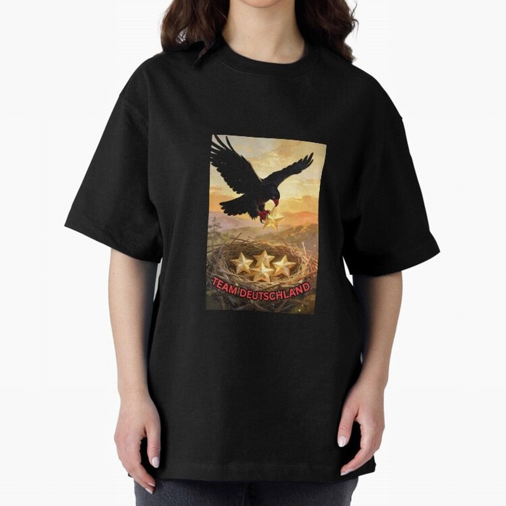 TEAM GERMANY with eagle's nest and 4 stars Classic T-Shirt Cheer through Every Moment of Global Football Passion for FIFA World Cup 2026 Group Stage, Centered on Messi and Cristiano Ronaldo, Spain and Netherlands, Global Supporter Spirit, Legendary