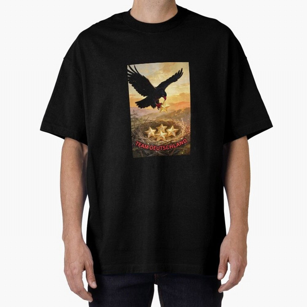 TEAM GERMANY with eagle's nest and 4 stars Classic T-Shirt Cheer through Every Moment of Global Football Passion for FIFA World Cup 2026 Group Stage, Centered on Messi and Cristiano Ronaldo, Spain and Netherlands, Global Supporter Spirit, Legendary