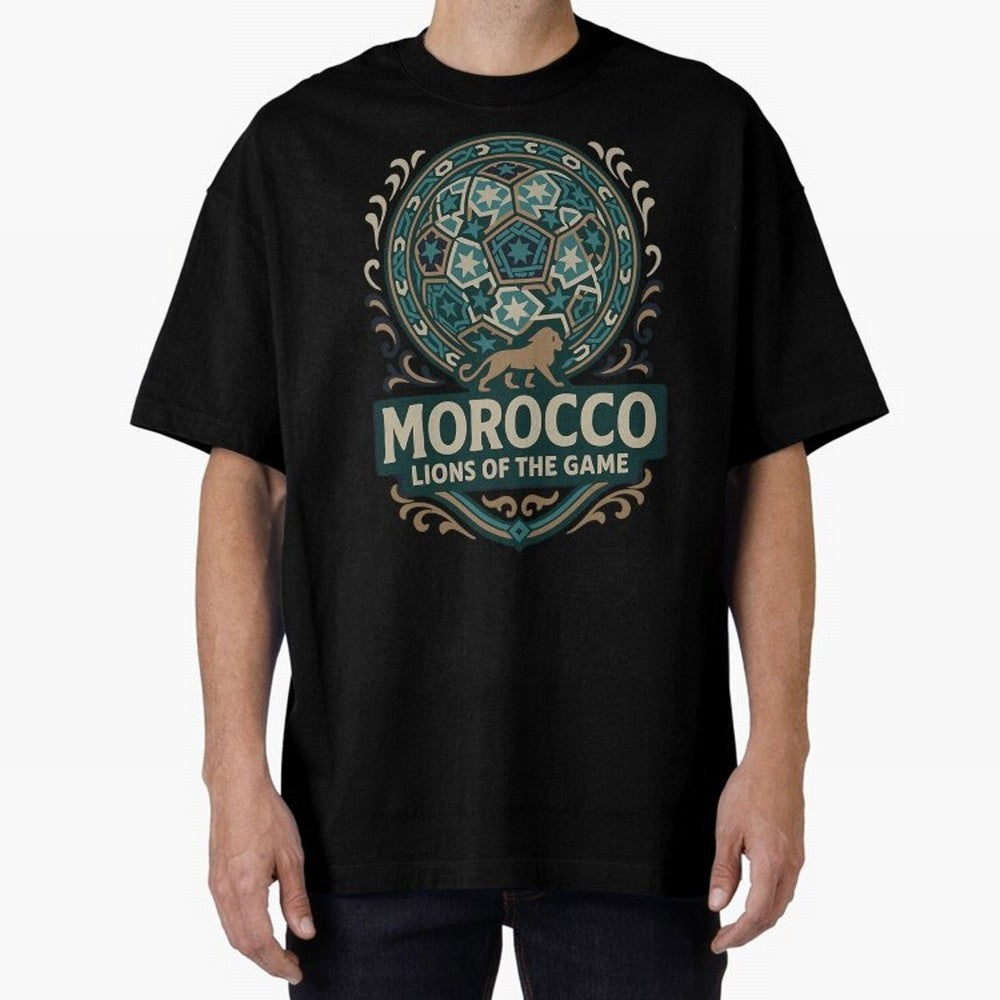 Morocco Lions Of The Game Classic T-Shirt Fuel Your Fan Pride for Global Football Passion for FIFA World Cup 2026 Group Stage, Centered on Messi, Neymar and Mbappe, Germany, Stadium Memories, Football Loyalty, International Chants and Championship