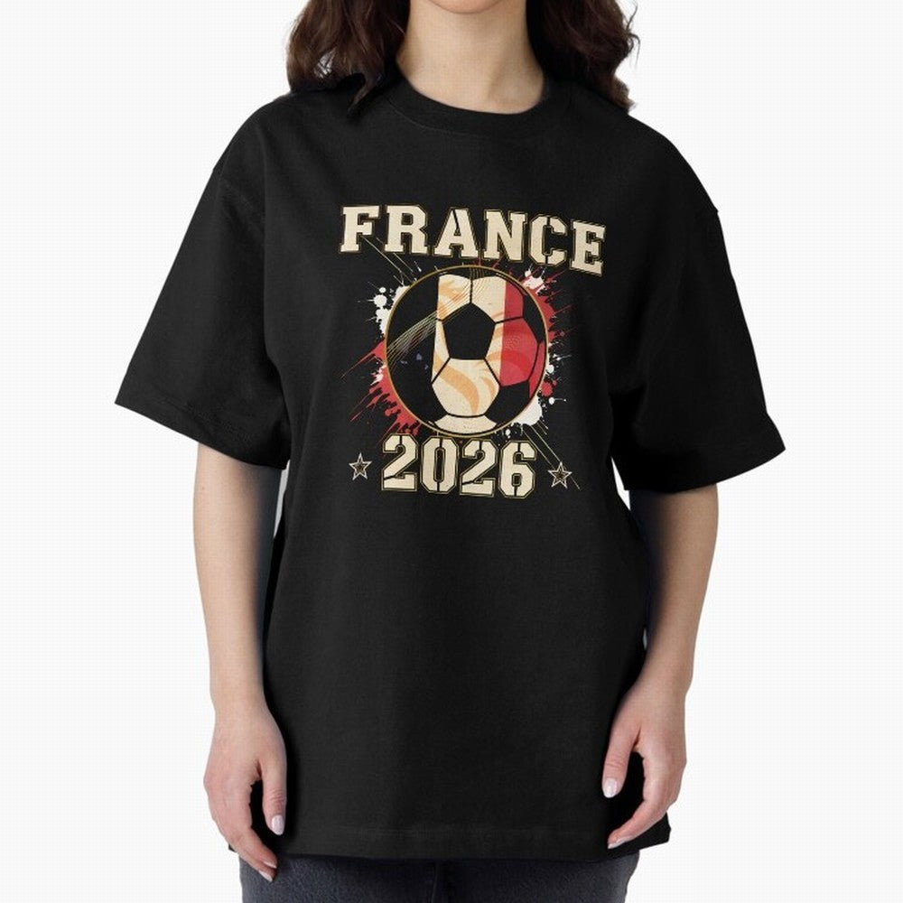 Front Print France Soccer World Cup 2026 - French Fan Gift T-Shirt_84561762 Classic T-Shirt Make Memories around Match Day Hype around FIFA World Cup 2026 Group Stage, Neymar, Haaland and Cristiano Ronaldo, England, France and Netherlands,