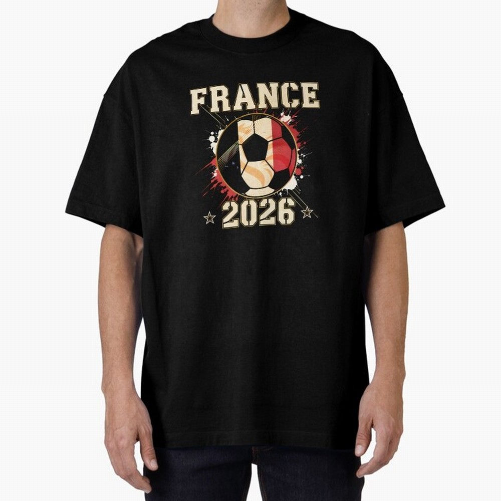 Front Print France Soccer World Cup 2026 - French Fan Gift T-Shirt_84561762 Classic T-Shirt Make Memories around Match Day Hype around FIFA World Cup 2026 Group Stage, Neymar, Haaland and Cristiano Ronaldo, England, France and Netherlands,