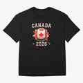 Front Print Canada Soccer World Cup 2026 - Canadian Fan Gift T-Shirt_84561562 Classic T-Shirt Make Memories around Global Football Passion for FIFA World Cup 2026 Group Stage, Filled with Messi, Neymar and Mbappe, Brazil, Worldwide Fan Energy,