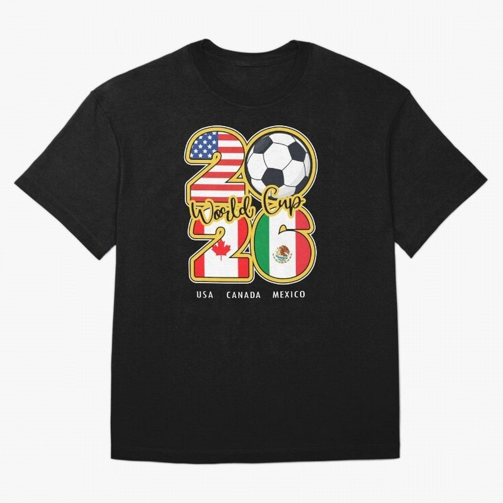 Usa Canada Mexico Soccer 2026 Oversized T-Shirt Carry the Dream of Match Day Hype around FIFA World Cup 2026 USA Canada Mexico, CR7 and Messi, Argentina, France and Brazil, Retro Football Energy, Iconic Rivalries, Trophy Chase Drama and Stadium