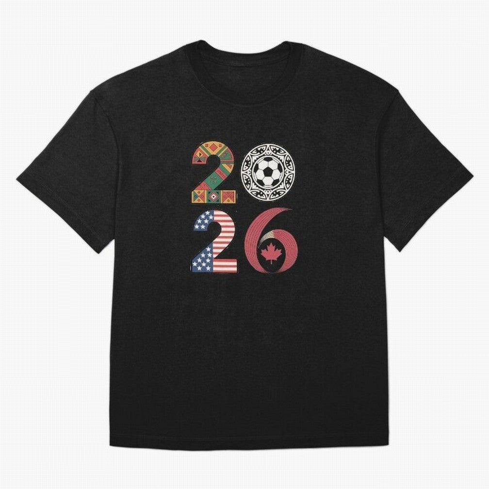 2026 Football Countries Design ¨C USA, Canada & Mexico Inspired Art Oversized T-Shirt Support Your Favorite Stars during FIFA World Cup 2026 USA Canada Mexico for Fans of Mbappe and England, Bringing Classic Soccer Heritage, Championship Pressure,