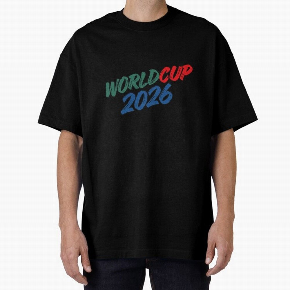 World Cup 2026 Oversized T-Shirt Bring Champion Energy into Match Day Hype around FIFA World Cup 2026 Group Stage, Haaland, Brazil, Portugal and Argentina, Supporter Pride, Iconic Celebrations, Legendary Names and Global Match Day Energy; Perfect