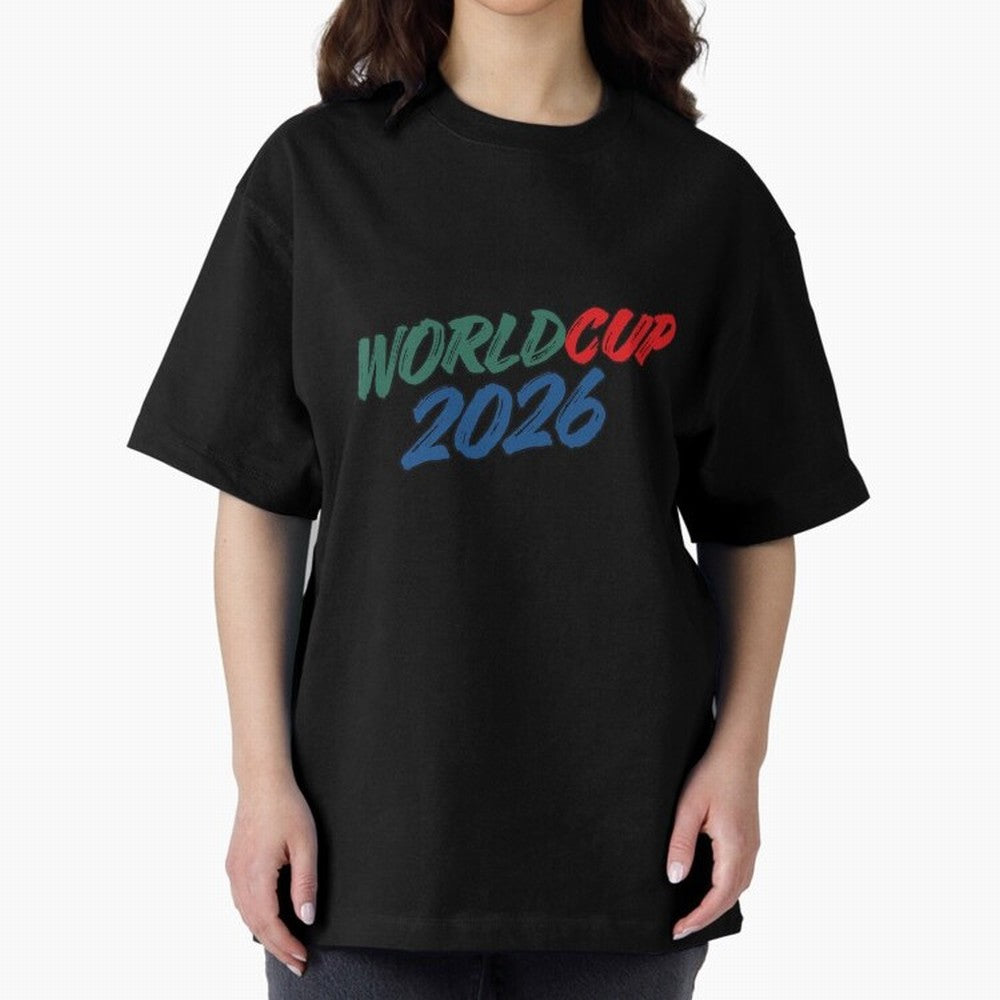 World Cup 2026 Oversized T-Shirt Bring Champion Energy into Match Day Hype around FIFA World Cup 2026 Group Stage, Haaland, Brazil, Portugal and Argentina, Supporter Pride, Iconic Celebrations, Legendary Names and Global Match Day Energy; Perfect