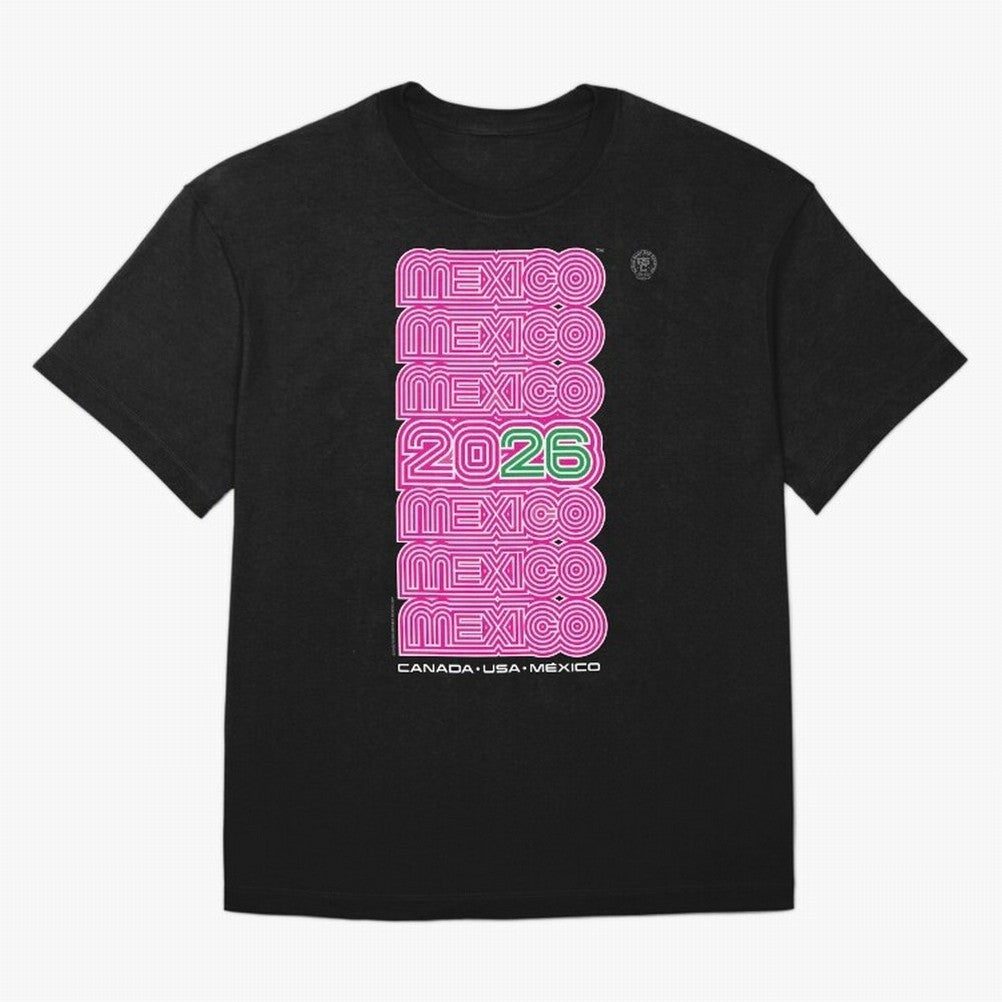 Mexico Retro Soccer 26 ¨C Canada USA Mexico 26¨C Bold Vintage Typography Oversized T-Shirt Experience FIFA World Cup 2026 Featuring Haaland and Mbappe, Argentina, France and Brazil Energy, Goal Celebration Energy, Supporter Heritage, Football Icons