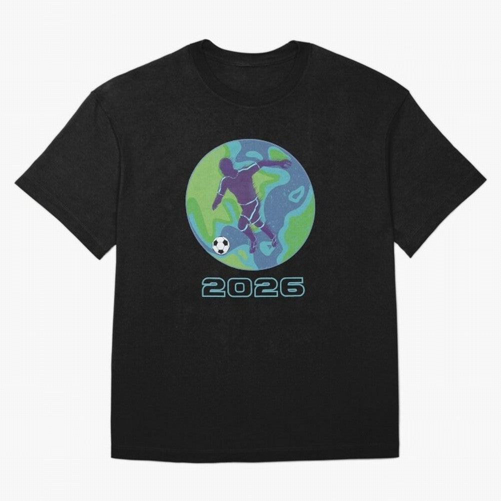 Soccer world 2026 Oversized T-Shirt Stand Proud for the FIFA World Cup 2026 USA Canada Mexico Journey through CR7 and Messi Highlights, England, France and Netherlands Pride, Worldwide Fan Energy, Dramatic Goals, Stadium Lights and Championship