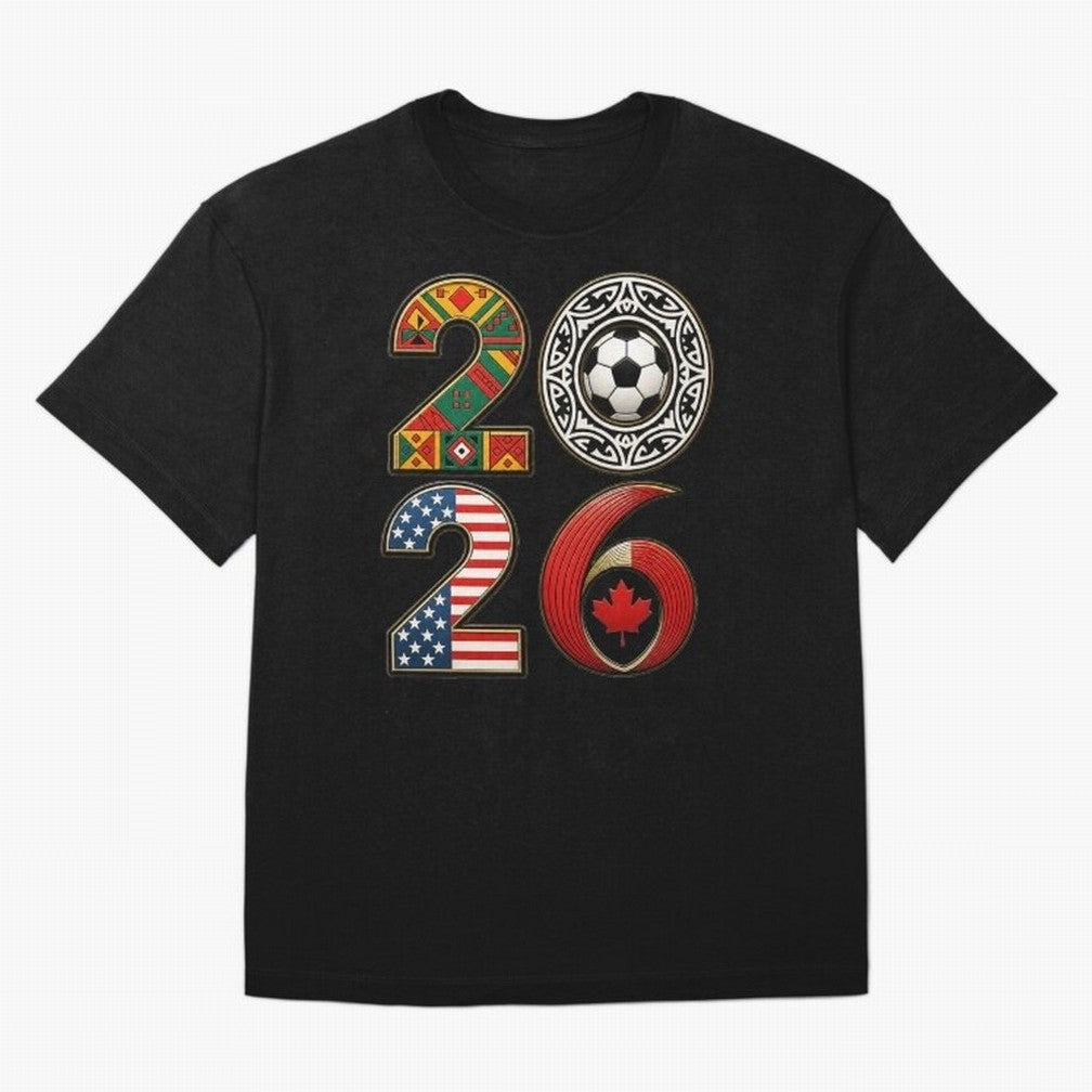 United 2026 Soccer Fan - North America Host Countries Oversized T-Shirt Back the Journey through FIFA World Cup 2026 Group Stage for Fans of Haaland and Mbappe and Spain, Bringing Champion Mindset, Group Stage Buzz, Knockout Tension and Passionate