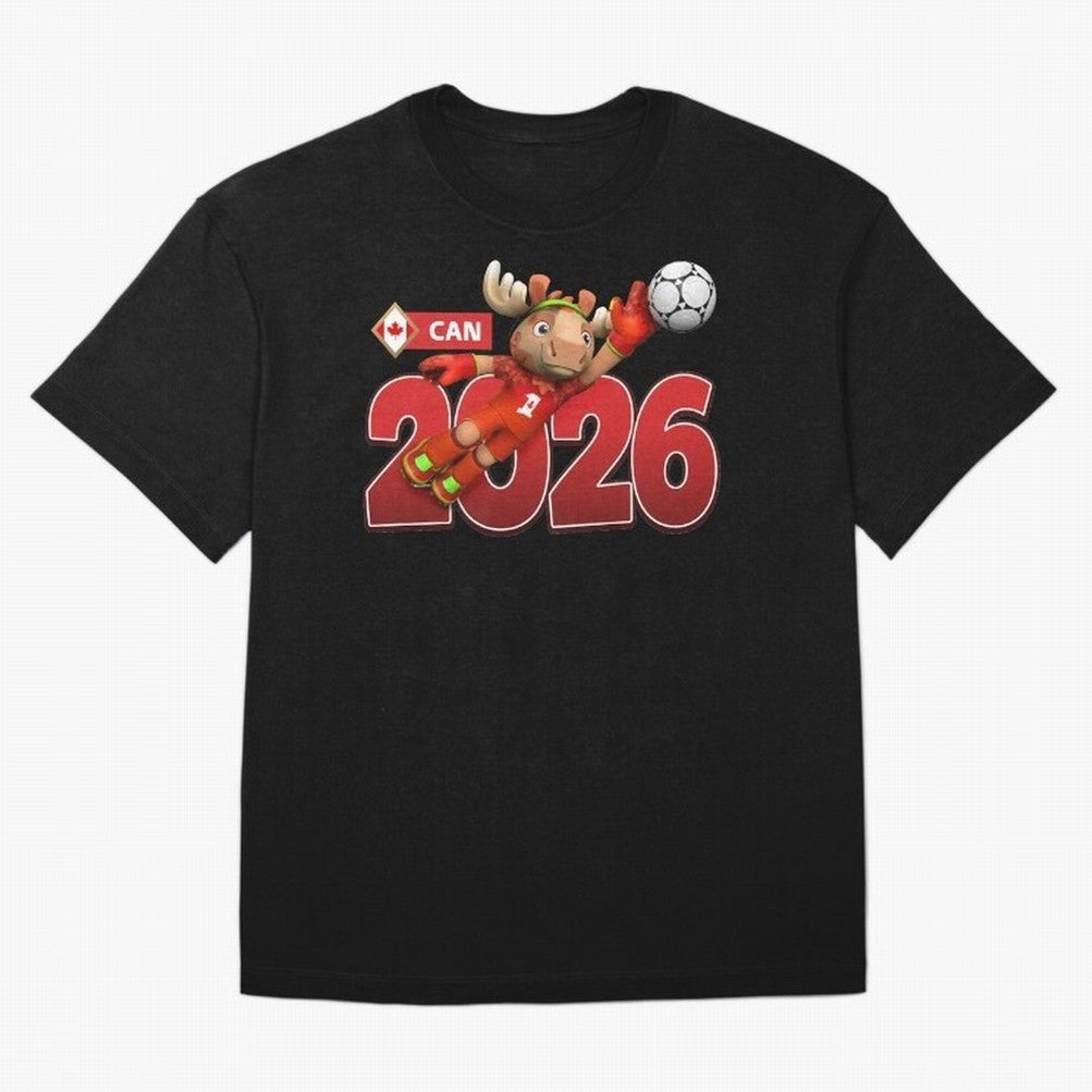 2026 World Cup Canada Oversized T-Shirt Stand with FIFA World Cup 2026 Group Stage Centered on Haaland, France Energy, Match Day Excitement, Supporter Culture, Golden Goals and Global Football Passion; Ideal for Fans Who Follow Messi, Cristiano