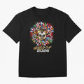 World Cup 2026 Flag Fusion Football T-Shirt Oversized T-Shirt Showcase Global Football Passion for FIFA World Cup 2026 USA Canada Mexico, with Messi, CR7 and Mbappe, Spain and Netherlands, Vintage Soccer Flavor, Modern Football Stars, National