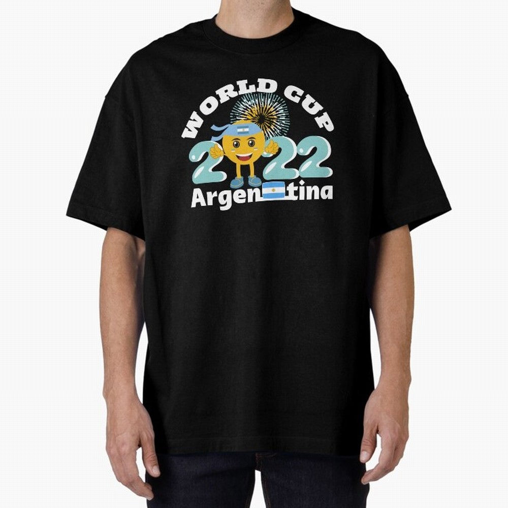 Football World Cup 2022 Winner. Argentina 2022. Oversized T-Shirt Bring FIFA World Cup 2026 Spirit, Made for England, France and Netherlands, Mbappe and Neymar, Supporter Pride, Iconic Celebrations, Legendary Names and Global Match Day Energy;