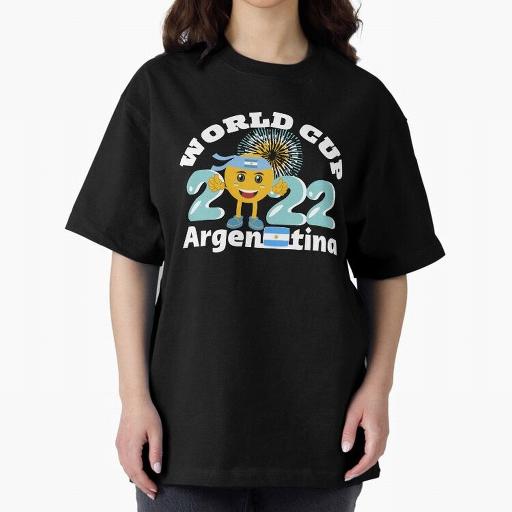 Football World Cup 2022 Winner. Argentina 2022. Oversized T-Shirt Bring FIFA World Cup 2026 Spirit, Made for England, France and Netherlands, Mbappe and Neymar, Supporter Pride, Iconic Celebrations, Legendary Names and Global Match Day Energy;