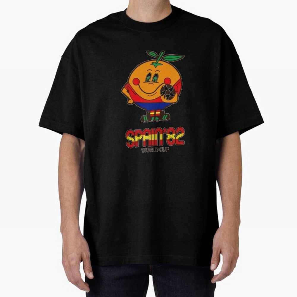 Spain 1982 World Cup- Soccer Oversized T-Shirt Fuel the Hype around FIFA World Cup 2026 Filled with Messi, CR7 and Mbappe, England Energy, Fan Favorite Moments, National Team Passion, Big Match Drama and Soccer History; Perfect for People Who Love