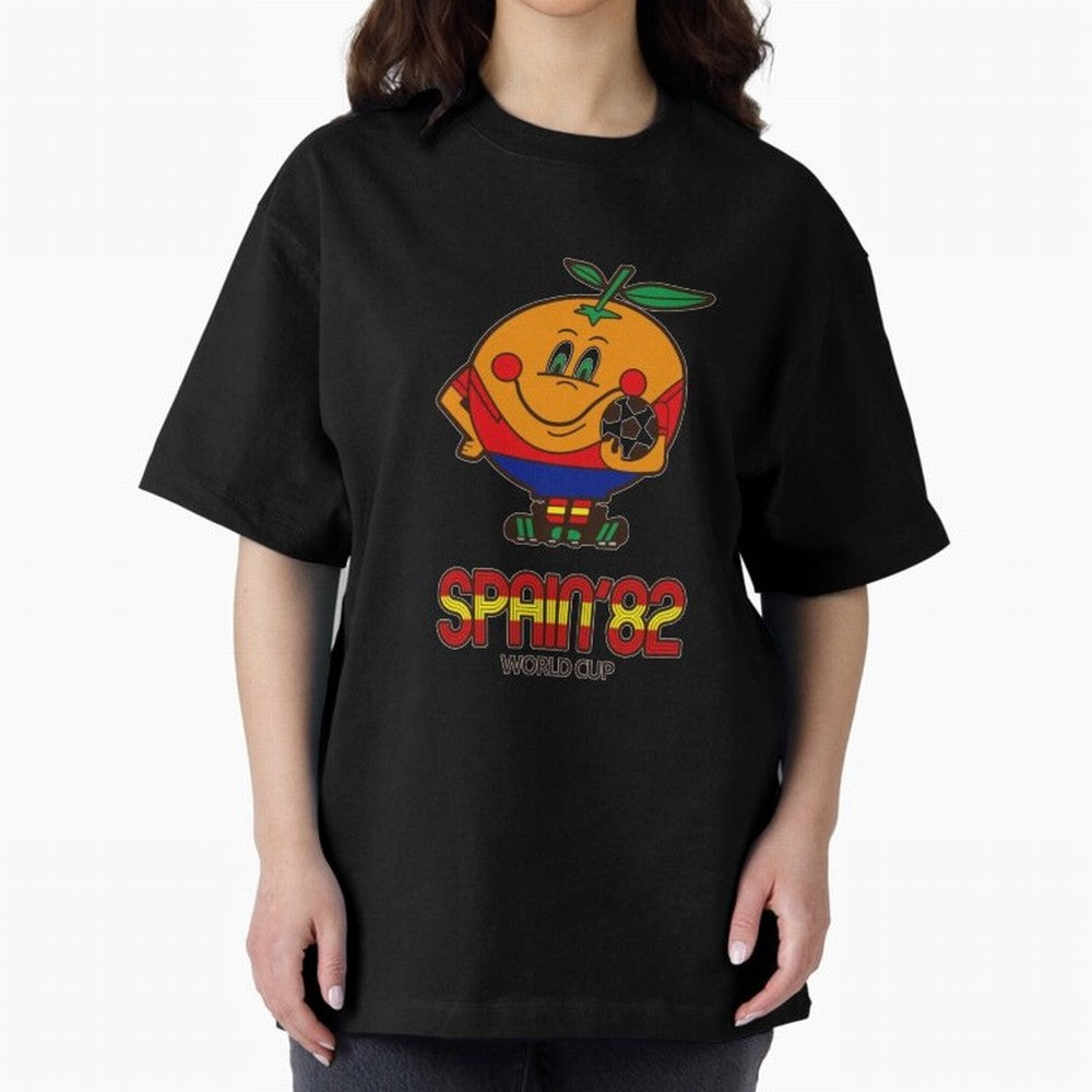 Spain 1982 World Cup- Soccer Oversized T-Shirt Fuel the Hype around FIFA World Cup 2026 Filled with Messi, CR7 and Mbappe, England Energy, Fan Favorite Moments, National Team Passion, Big Match Drama and Soccer History; Perfect for People Who Love